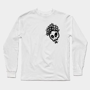 Blossom Drip Skull Long Sleeve T-Shirt